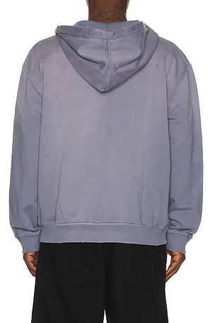 ALLSAINTS Aeterna Zip Through Sweater in Blue