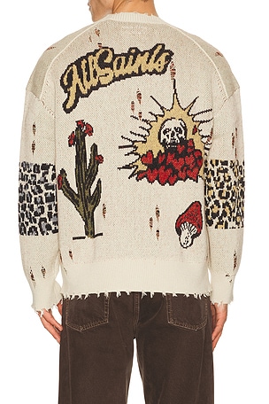 ALLSAINTS Foxx Cardigan in Cream. Size M. Also