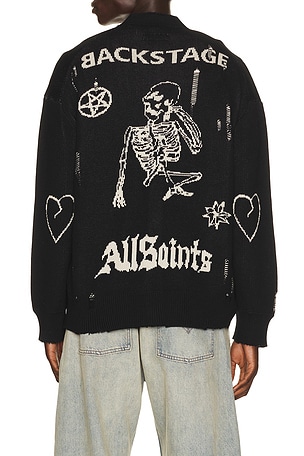 ALLSAenTS GILET STAGED en Noir