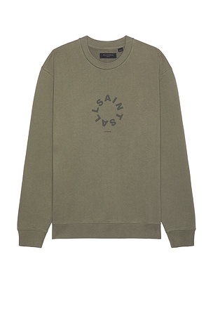 ALLSAINTS Tierra Crew in Olive