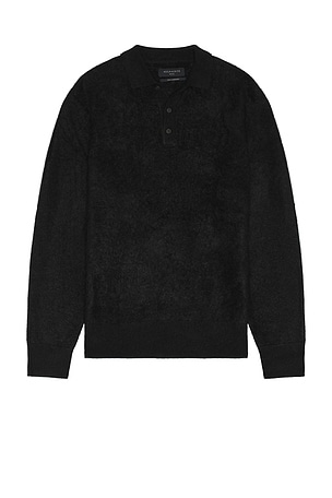 Abel Long Sleeve Polo ALLSAINTS