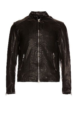 Leather jacket Blk Dnm Black size M International in Leather - 38253040