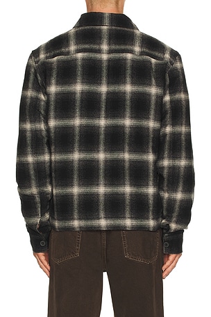 ALLSAINTS Bayo Sherpa Jacket in Black. Size XL/1X. Also