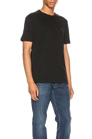 ALLSAINTS Brace Tonic Crew Tee in Black