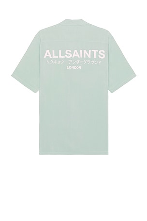 ALLSAINTS Underground Short Sleeve Shirt in Green