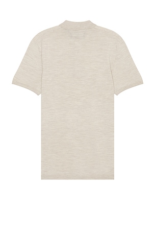 ALLSAINTS Mode Merino Polo in Cream