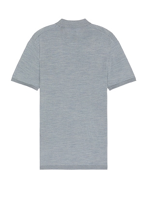 ALLSAINTS Mode Merino Polo in Blue