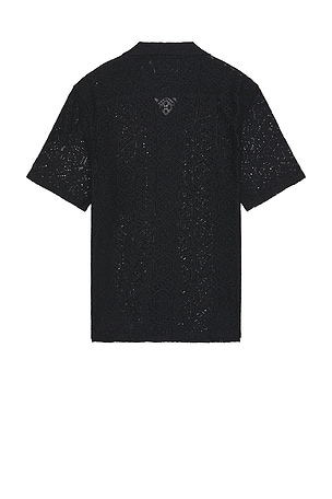 ALLSAINTS Harden Short Sleeve Shirt in Black