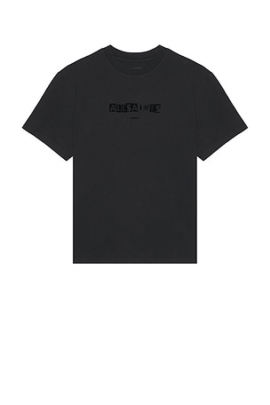 ALLSAINTS Montage Short Sleeve Crew in Black