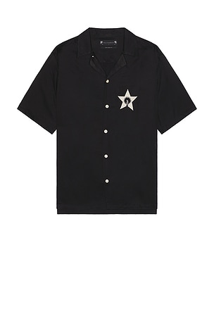 ALLSAINTS Wish Short Sleeve Shirt in Black