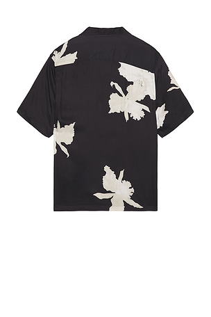 ALLSAINTS Lachaise Shory Sleeve Shirt in Black