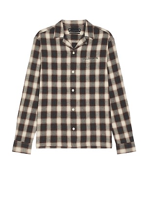 ALLSAINTS Underground Long Sleeve Shirt in Neutral