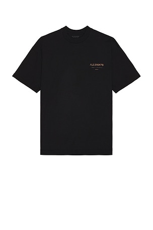 ALLSAINTS Underground Crew Neck Tee in Black