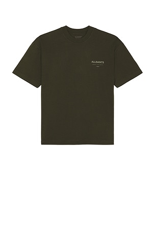 ALLSAINTS Underground Crew Neck Tee in Dark Green