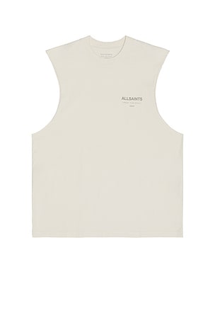 ALLSAINTS Underground Crew Neck Tank in Beige