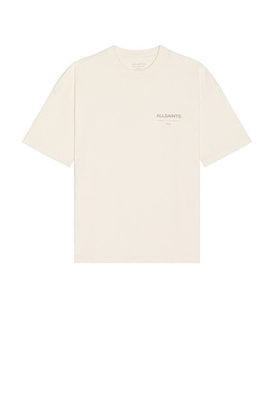 ALLSAINTS Underground Crew Neck Tee in Beige