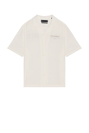 ALLSAINTS Underground Button Down Shirt in White. Size S. Also