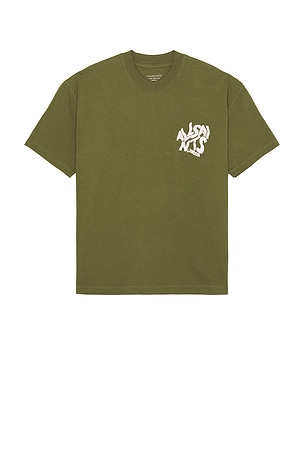 ALLSAINTS Orlando Crew Neck Tee in Green