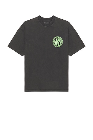 ALLSAINTS Distortion Crew Neck Tee in Black