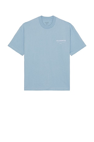 ALLSAINTS Underground Crew Neck Tee in Blue