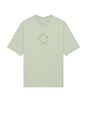 ALLSAINTS Tierra Short Sleeve Crew Neck Tee in Mint
