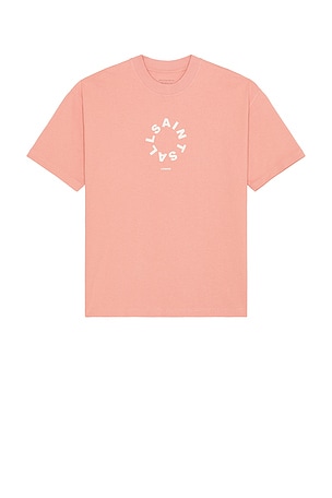 ALLSAINTS Tierra Crew Neck Tee in Pink