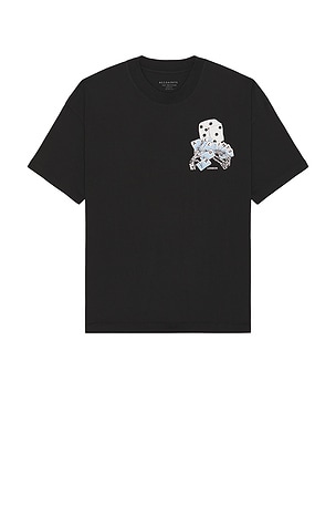 ALLSAINTS Dealt Crew Neck Tee in Black