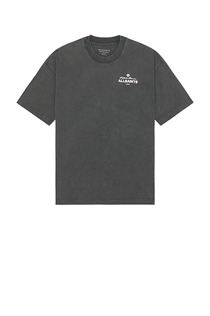 ALLSAINTS Soleil Crew Neck Tee in Charcoal