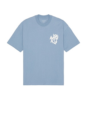 ALLSAINTS Orlando Short Sleeve Crew Neck Tee in Slate