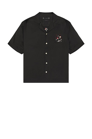 ALLSAINTS Fungi Shirt in Black. Size XL/1X. Also