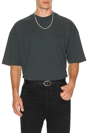 ALLSAINTS Future Crew Neck Tee in Blue