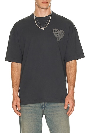 ALLSAINTS Trip Crew Neck Tee in Black. Size XL/1X. Also