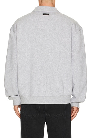 ALLSAINTS Milo Sweatshirt Polo in Grey