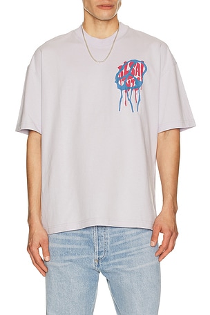 ALLSAINTS Runner Tee in Purple. Size XL/1X. Also