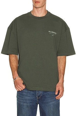 ALLSAINTS Underground Tee in Green
