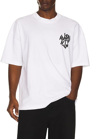ALLSAINTS Orlando Crew Tee in White. Size XL/1X. Also