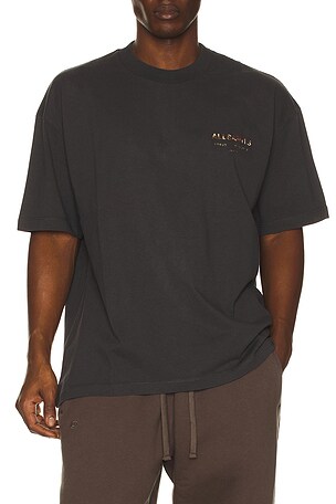 ALLSAINTS Underground Crew Tee in Black. Size XL/1X. Also