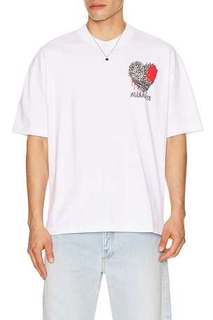 ALLSAINTS Chaste Crew Tee in White