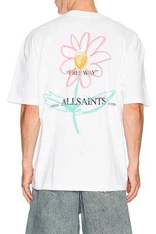 Crayo Short sleeve Crew in Optic White ALLSAINTS