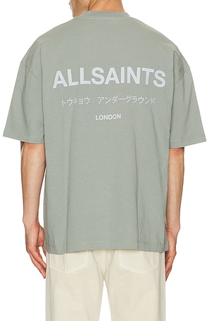 ALLSAINTS Underground Tee in Slate
