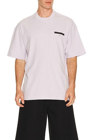 ALLSAINTS Redact Crew Neck Tee in Purple