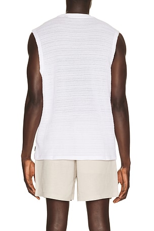 ALLSAINTS Cove Crew Neck Tank Top in White