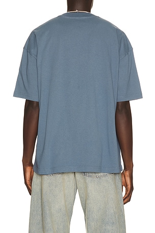 ALLSAINTS Biggy Crew Neck Tee in Blue
