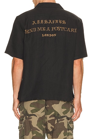 ALLSAenTS CHEMISE DUNLOE en Noir