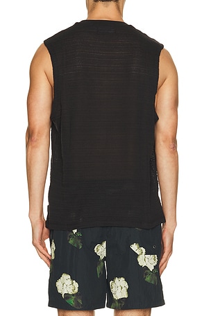 ALLSAINTS Cove Crew Neck Tank Top in Black