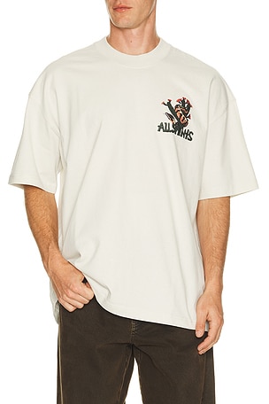 ALLSAINTS Cacti Tee in White. Size L. Also