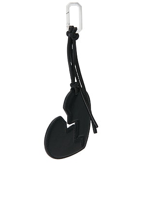 ALLSAINTS Brkn Heart Keyring in Black