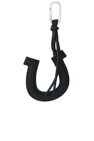 ALLSAINTS Horseshoe Keyring in Black
