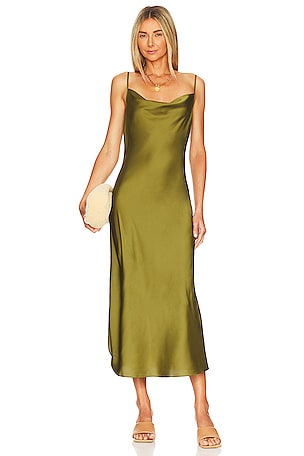 green allsaints dress Ivory And Green Floral Maxi Dress With Slit