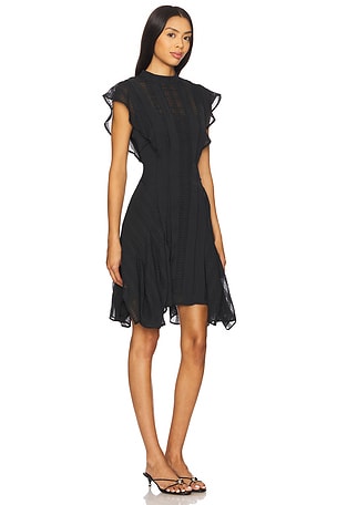 ALLSAINTS Fleur Texture Dress in Black